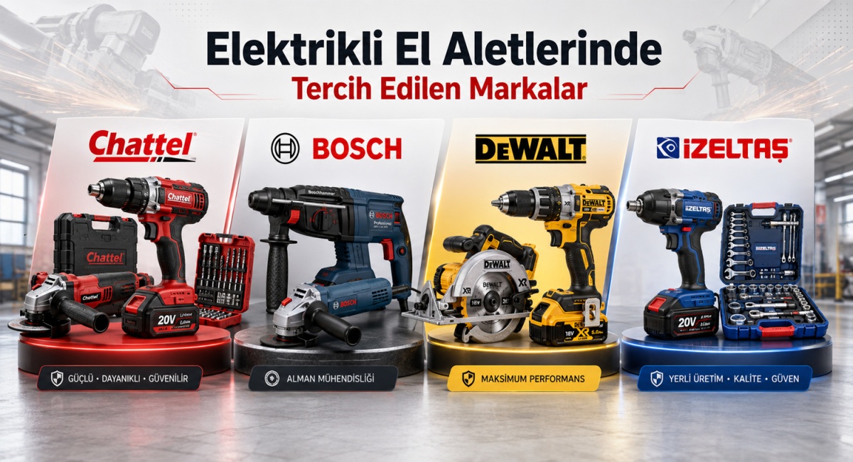 Elektrikli El Aletlerin de Tercih Edilen Markalar
